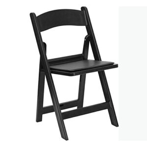 flash furniture hercules™ series folding chair – black resin – 4 pack 1000lb weight capacity comfortable event chair – light weight folding chair