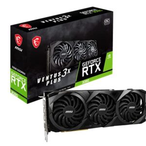 MSI Gaming GeForce RTX 3080 LHR 10GB GDRR6X 320-Bit HDMI/DP Nvlink Torx Fan 3 Ampere Architecture OC Graphics Card (Ventus 3X Plus)