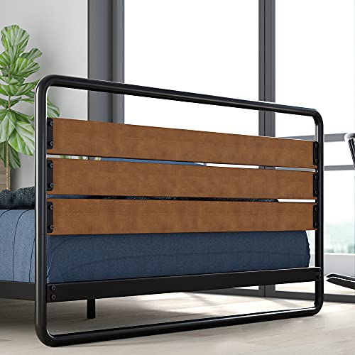 ZINUS Therese Metal Platform Bed Frame / No Box Spring Needed / Wood Slat Support / Easy Assembly, Full