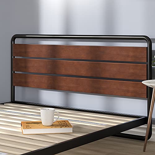 ZINUS Therese Metal Platform Bed Frame / No Box Spring Needed / Wood Slat Support / Easy Assembly, Full