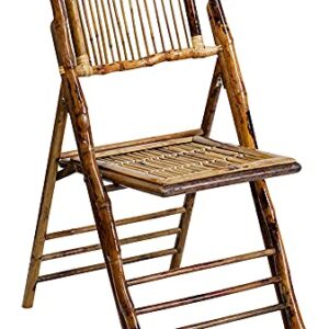 Flash Furniture 4 Pack American Champion Bamboo Folding Chair