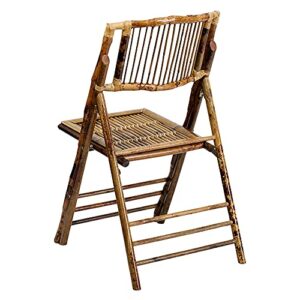 Flash Furniture 4 Pack American Champion Bamboo Folding Chair