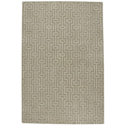 Capel 9407RS05000800610 Veranda-Circuit Area Rug, 5' x 8', Sand