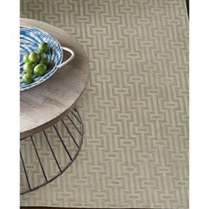 Capel 9407RS05000800610 Veranda-Circuit Area Rug, 5' x 8', Sand