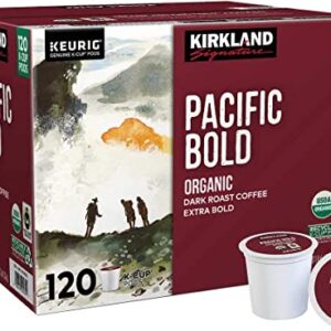Kirkland Signature Pacific Bold Coffee, Dark, 120 K-Cup Pods