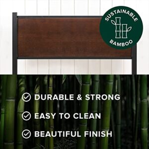 ZINUS Tucker Bamboo and Metal Platform Bed Frame / Bed Frame Made with Sustainable Bamboo / Steel Slat Mattress Support with No Box Spring Needed / Easy Assembly, Twin