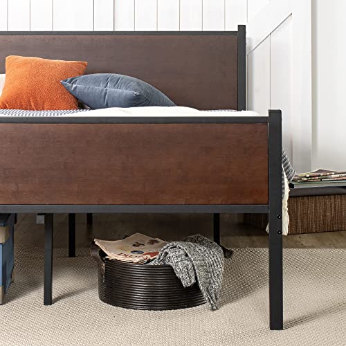 ZINUS Tucker Bamboo and Metal Platform Bed Frame / Bed Frame Made with Sustainable Bamboo / Steel Slat Mattress Support with No Box Spring Needed / Easy Assembly, Twin