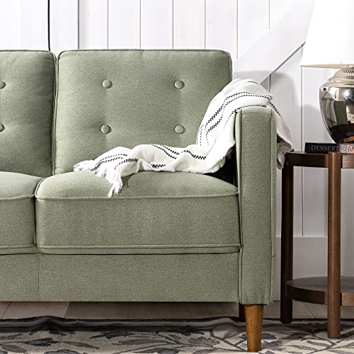 ZINUS Lauren Loveseat / Button Tufted Cushions / Easy, Tool-Free Assembly, Pear Green