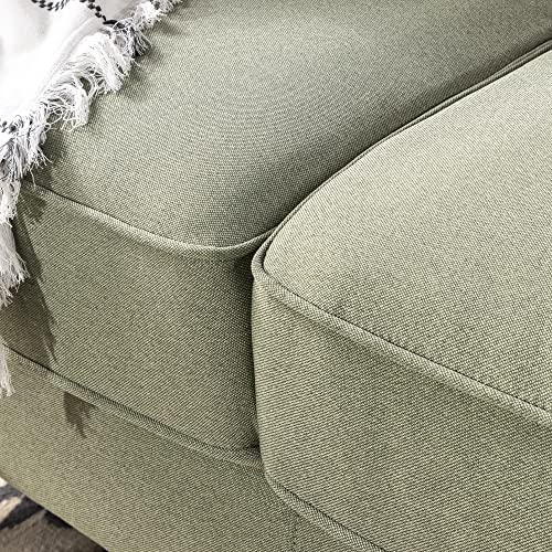 ZINUS Lauren Loveseat / Button Tufted Cushions / Easy, Tool-Free Assembly, Pear Green