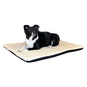 k&h pet products ortho thermo heated pet bed – green large (24″ l x 37″ w x 3″ h)