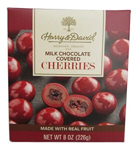 harry and david, milk chocolate covered cherries, 8 ounces.