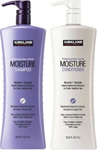 traderb kirkland signature professional salon formula moisture shampoo & conditioner 33.8fl oz 1 litter (two bottles)