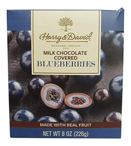 harry and david, milk chocolate covered blueberries, 8 ounces