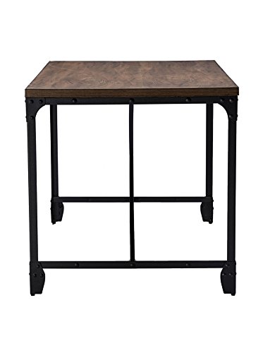 Baxton Studio Wholesale Interiors Greyson Vintage Industrial Home Office Wood Desk, Antique Bronze