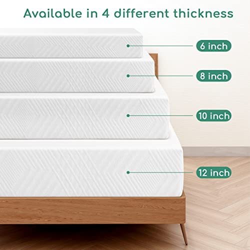Airdown 8 Inch Twin Size Gel Memory Foam Mattress with Washable Fabric Cover, Medium Feel Twin Mattress for Pressure Relief, Twin Bed Mattress in A Box, CertiPUR-US Certified