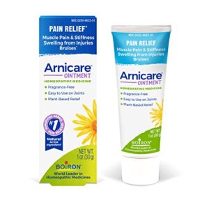 boiron arnicare ointment for soothing relief of joint pain, muscle pain, muscle soreness, and swelling from bruises or injury – non-greasy and fragrance-free – 1 oz