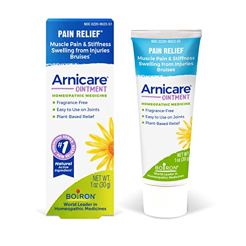 Boiron Arnicare Ointment for Soothing Relief of Joint Pain, Muscle Pain, Muscle Soreness, and Swelling from Bruises or Injury - Non-greasy and Fragrance-Free - 1 oz