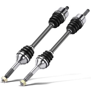 a-premium rear left and right cv axle shaft assembly compatible with kawasaki teryx 750 2008 2009 2010 2011, 2-pc set, replace# 59266-0019, 59266-0018