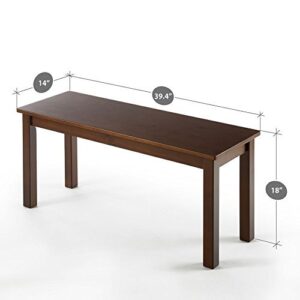 Zinus Juliet Espresso Wood Bench