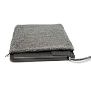 k&h pet products lectro-kennel heated pad deluxe cover (pad not included) gray medium 16.5 x 22.5 inches