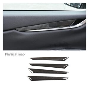 ROJAX Interior Trim Panel Fit for Maserati Ghibli 2014-2019 Interior Door Panel Cover Real Carbon Fiber Modification Automotive Sticker Car Accessories Interior Package