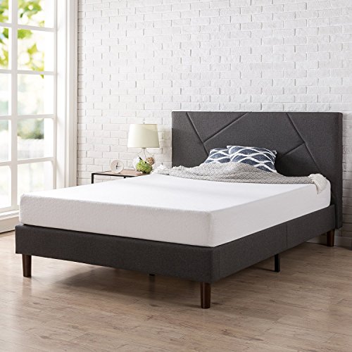 Zinus Ultima 10"; Comfort Memory Foam Mattress, Queen & Judy Upholstered Platform Bed Frame, Queen