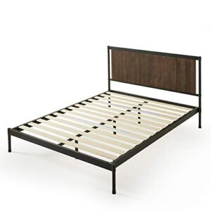 ZINUS Wesley Metal Platform Bed Frame / Mattress Foundation with Wood Slat Support / No Box Spring Needed / Easy Assembly, King