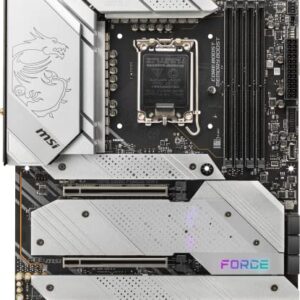 MSI Z690 Force WiFi Gaming Motherboard (ATX, 12th Gen Intel Core, LGA 1700 Socket, DDR5, PCIe 4, CFX, M.2 Slots, Wi-Fi 6E)