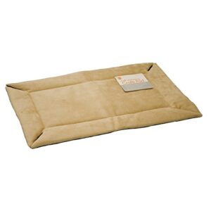 k&h pet products self-warming crate pad tan 14″ x 22″ x 0.5″ (set of 3)