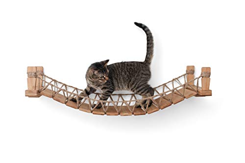 CatastrophiCreations Cat Bridge Wall-Mounted Play and Lounge Toy Cat Tree Tower Alternative for Pets, 1 Count (Pack of 1)