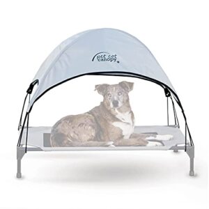 k&h pet products pet cot canopy – gray, large 30 x 42 inches