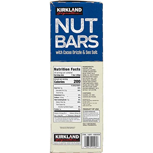 KIRKLAND SIGNATURE Nut Bars 30Count (2.64 Lbs), 42.3 Oz (096619215607)