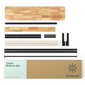 ZINUS Olivia Metal Platform Bed Frame / No Box Spring Needed / Wood Slat Support / Easy Assembly, Queen