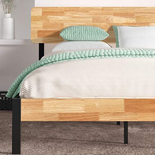 ZINUS Olivia Metal Platform Bed Frame / No Box Spring Needed / Wood Slat Support / Easy Assembly, Queen