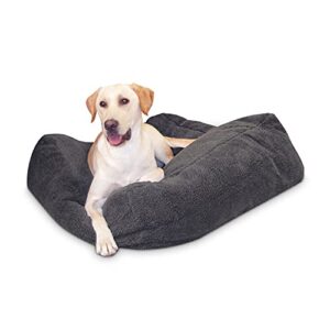 k&h pet products cuddle cube pet bed gray large 32 x 32 inches