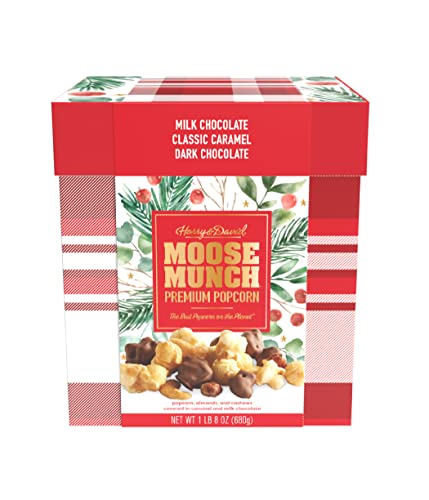 NEW HOLIDAY CONTAINER- Harry & David Classics Moose Munch Popcorn Gift Box