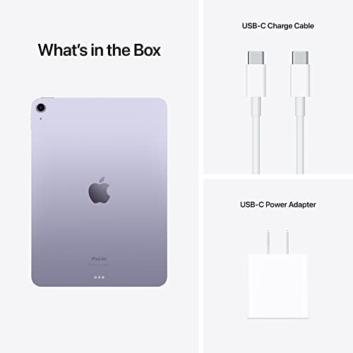 Apple 2022 iPad Air (10.9-inch, Wi-Fi, 64GB) - Purple (5th Generation)