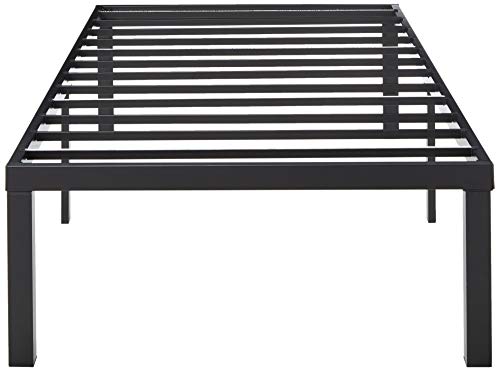 ZINUS Luis 16 Inch QuickLock Metal Platform Bed Frame / Mattress Foundation with Steel Slat Support / No Box Spring Needed / Easy Assembly, Twin