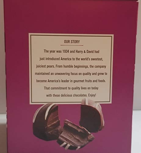 Harry & David Dark Chocolate Raspberry Truffles 8 oz