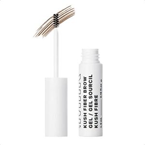 milk makeup kush fiber brow gel – tinted gel for fuller thick eyebrows – dutch (medium to dark brown), 0.15 fl oz