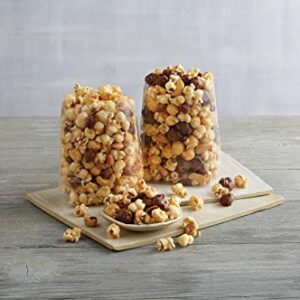 Moose Munch Premium Popcorn Duo by Harry & David, Classic Caramel and Milk Chocolate (2-Pack)