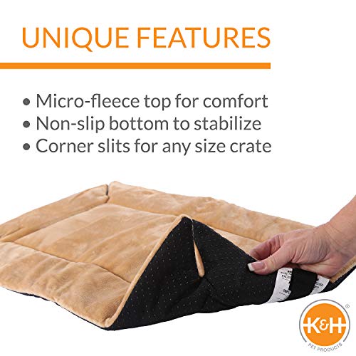 K&H Pet Products Self-Warming Crate Pad Tan XX-Large 37 X 54 Inches