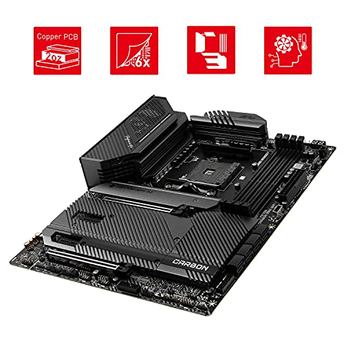 MSI MPG X570S Carbon MAX WiFi Gaming Motherboard (ATX, AMD, Socket AM4. DDR4, PCIe 4, CFX, M.2 Slots, Wi-Fi 6E)