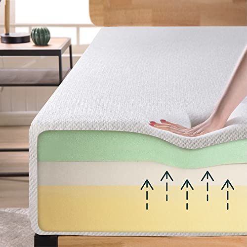 ZINUS 10 Inch Ultima Memory Foam Mattress / Short Queen Size for RVs, Campers & Trailers / Mattress-in-a-Box