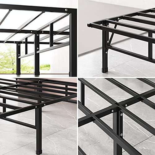 ZINUS SmartBase Compack Mattress Foundation / 14 Inch Metal Bed Frame / No Box Spring Needed / Sturdy Steel Slat Support, King