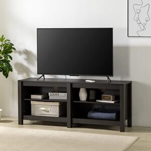 Zinus Camden TV Stand for TVs up to 65” / Contemporary Entertainment Center with Open Shelving/TV Stand with Storage/Living Room or Bedroom Furniture, Espresso