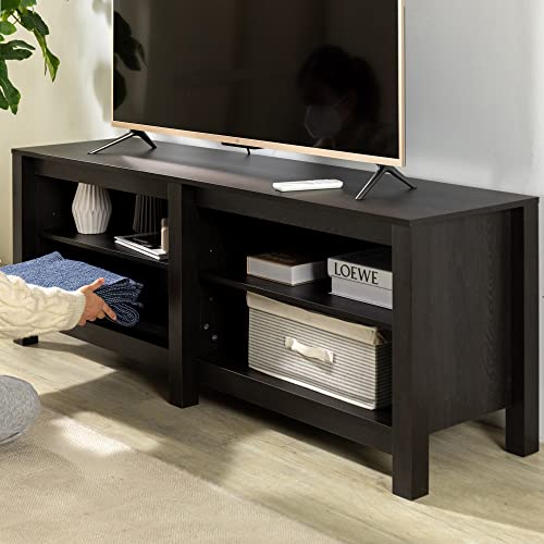 Zinus Camden TV Stand for TVs up to 65” / Contemporary Entertainment Center with Open Shelving/TV Stand with Storage/Living Room or Bedroom Furniture, Espresso