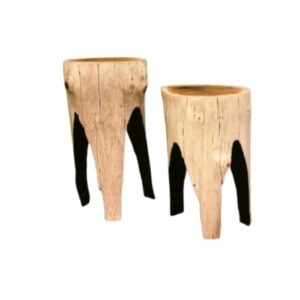 tree stump table – set of two, log stools, reclaim wood coffee tables, rustic furniture, rough end tables, country house decor