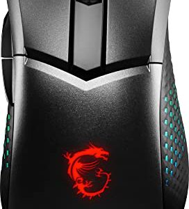 MSI Clutch GM51 Lightweight Wireless Gaming USB RGB Adjustable up to 26000 DPI Desktop Laptop Gaming Mouse (Clutch GM51 Lightweight Wireless)