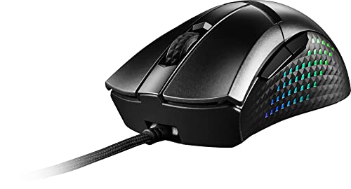 MSI Clutch GM51 Lightweight Wireless Gaming USB RGB Adjustable up to 26000 DPI Desktop Laptop Gaming Mouse (Clutch GM51 Lightweight Wireless)